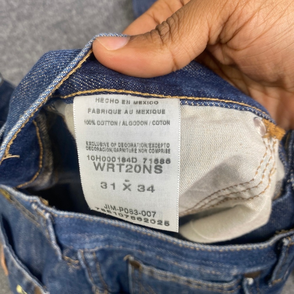 Wrangler Mens WRT20NS Retro Boot Cut Blue Denim Jeans 31x34 Medium Wash - Picture 5 of 9